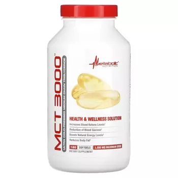 Добавка Metabolic Nutrition MCT 3000 1000 мг, 180 капсул