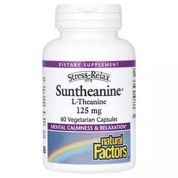 Добавка Natural Factors Stress-Relax Suntheanine L-Theanine 250 мг, 60 капсул