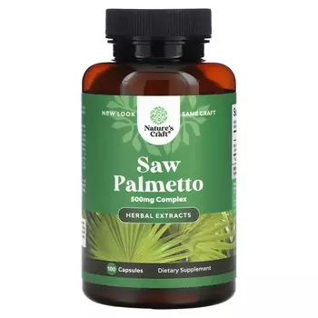 Добавка Nature's Craft Saw Palmetto 500 мг, 100 капсул