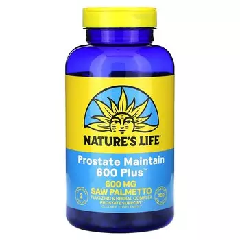 Добавка Nature's Life Prostate Maintenance 600 Plus 600 мг, 250 капсул