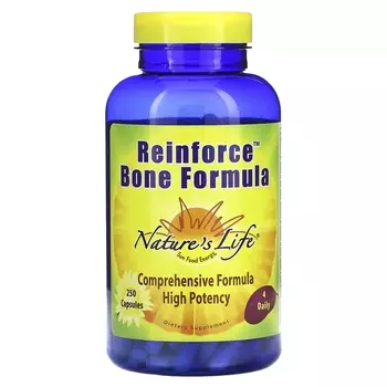 Добавка Nature's Life Reinforce Bone Formula, 250 капсул
