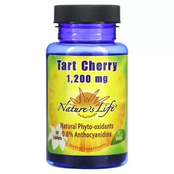 Добавка Nature's Life Tart Cherry 1200 мг, 30 таблеток