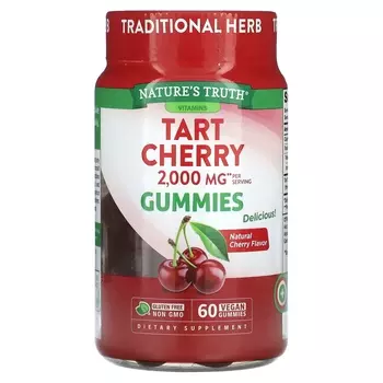 Добавка Nature's Truth Tart Cherry, натуральная вишня, 60 веганских жевательных конфет