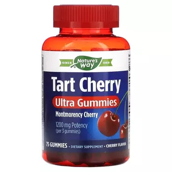 Добавка Nature's Way Tart Cherry Ultra Gummies Cherry 1200 мг, 75 жевательных конфет