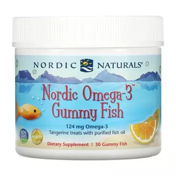Добавка Nordic Naturals Nordic с омега-3 и мандаринами, 30 мармеладных конфет