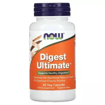 Добавка Now Foods Digest Ultimate, 60 растительных капсул