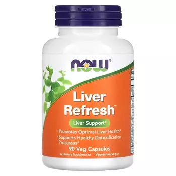 Пищевая Добавка NOW Foods Liver Refresh, 90 растительных капсул