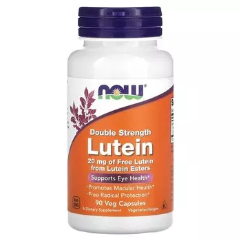 Добавка NOW Foods лютеин двойной силы, 90 растительных капсул