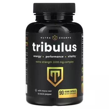 Добавка NutraChamps Tribulus Extra Strength с корнем маки, 90 капсул