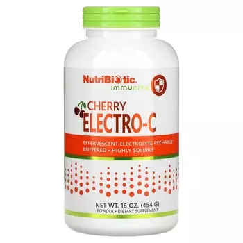 Добавка NutriBiotic Immunity Cherry Electro-C, 454 г