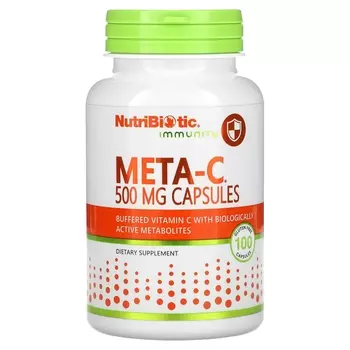 Добавка NutriBiotic Immunity Meta-C 500 мг, 100 капсул