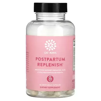 Пищевая добавка Oat Mama Postpartum Replenish, 60 вегетарианских капсул