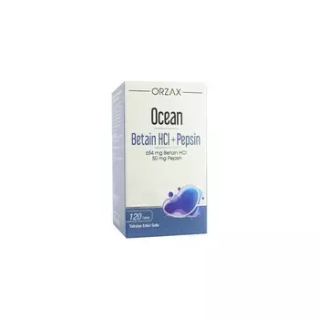 Добавка Ocean Betaine Hci + Pepsin 120 таблеток