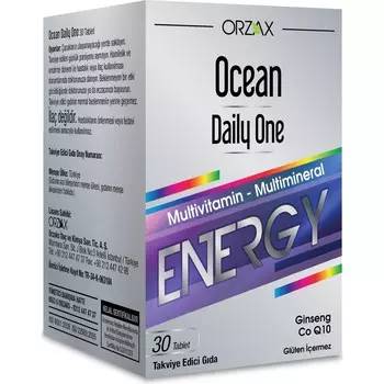 Добавка Ocean Orzax Daily One Energy, 30 таблеток