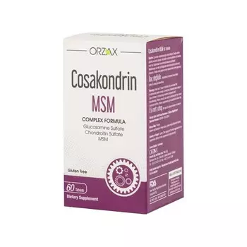 Пищевая добавка Orzax Cosakondrin Msm, 60 таблеток