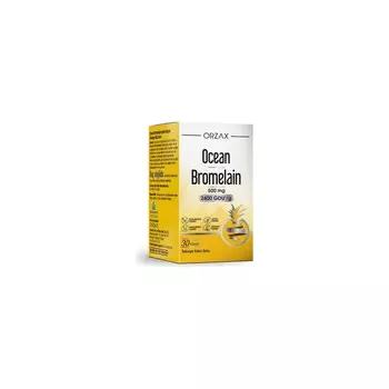 Добавка Orzax Ocean Bromelain, 30 капсул
