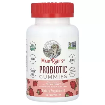 Добавка пробиотическая MaryRuth's с клубникой, 60 жевательных конфет