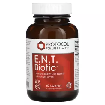 Пищевая добавка Protocol for Life Balance ENT Biotic, 60 пастилок