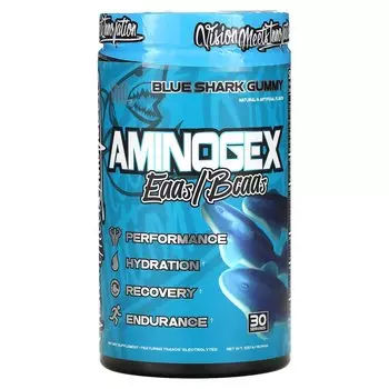 Добавка с электролитами VMI Sports Aminogex EAA/BCAA Gummy Blue Shark Gummy, 537 г
