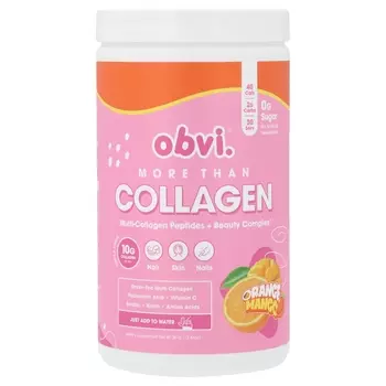 Добавка с коллагеном Obvi More Than Collagen Multi Collagen Peptides со вкусом апельсина и манго, 381 г