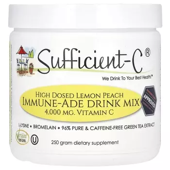 Добавка Sufficient High Dosed Immune-Ade Drink Mix лимон и персик, 250 г