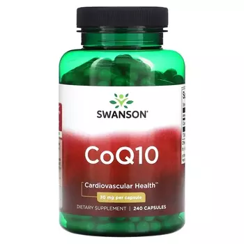 Добавка Swanson CoQ10 30 мг, 240 капсул