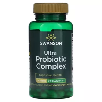 Добавка Swanson Ultra Probiotic Complex 30 миллиардов КОЕ, 60 растительных