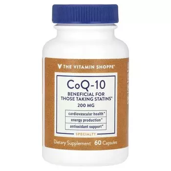 Добавка The Vitamin Shoppe CoQ-10 200 мг, 60 капсул