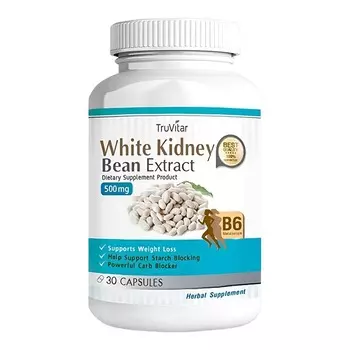 Добавка TruVitar White Kidney Bean Extract, 30 капсул