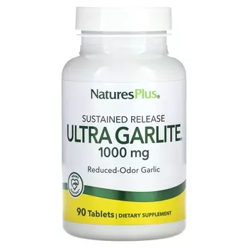 Добавка Ultra Garlite NaturesPlus пролонгированного действия, 90 таблеток