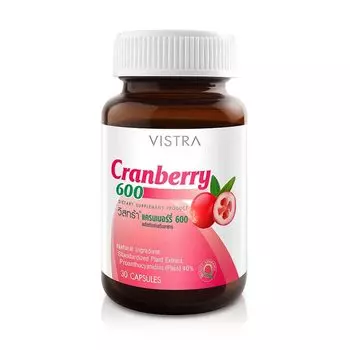 Добавка Vistra Cranberry 600, 30 капсул
