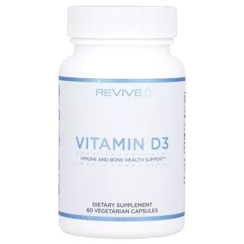 Добавка Витамин D3 Revive без глютена, 60 вегетарианских капсул