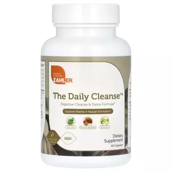 Добавка Zahler The Daily Cleanse для пищеварения, 60 капсул