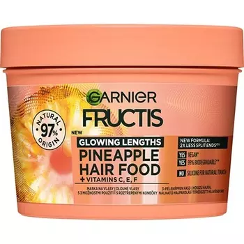 Пищевая маска для длинных волос «Ананас» 400 мл Garnier