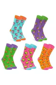 Пищевые носки, 5 шт. CityComfort, мультиколор