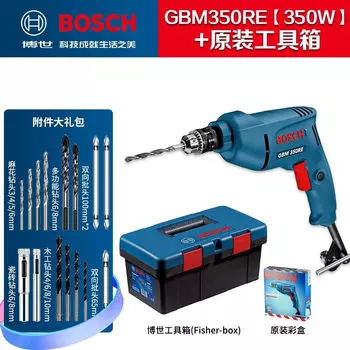 Пистолетная дрель Bosch, многофункциональная электрическая дрель, микроинструмент с регулируемой скоростью вперед и назад, затяжка винтов