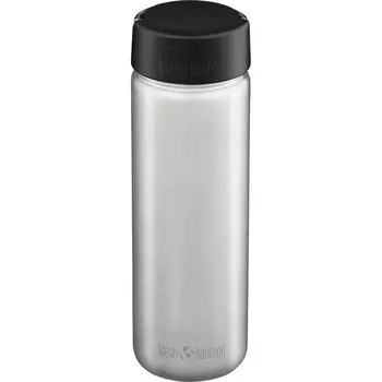 Питьевая бутылка с широкой крышкой-петлей Klean Kanteen, серый