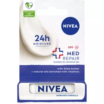 Питательная губная помада с spf15, 4,8 г Nivea Med repair