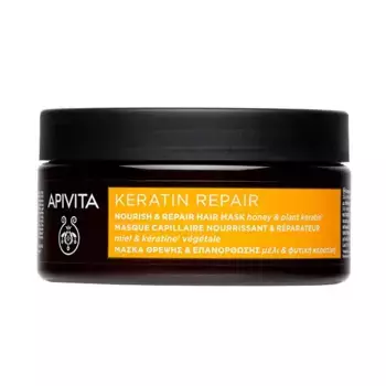 Питательная и восстанавливающая маска Keratin Repair Apivita, 200 ml