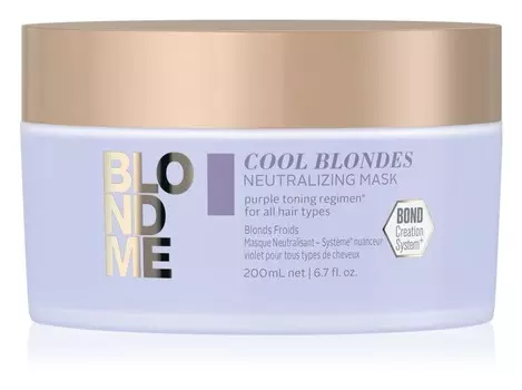 Питательная маска, нейтрализующая желтоватый оттенок Schwarzkopf Professional Blondme Cool Blondes