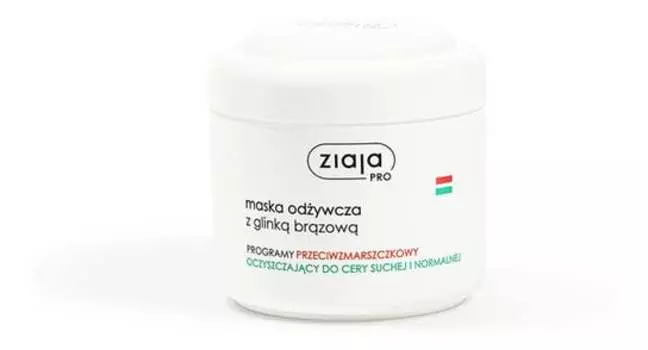 Питательная маска с коричневой глиной 200мл Ziaja Pro