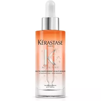 Питательная увлажняющая сыворотка для кожи головы для сухих волос с ниацинамидом и витаминами 90мл, Kerastase