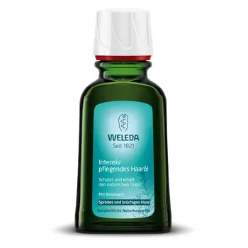 Питательное масло для волос с розмарином rosemary condition&shine hair oil Weleda, 50 мл