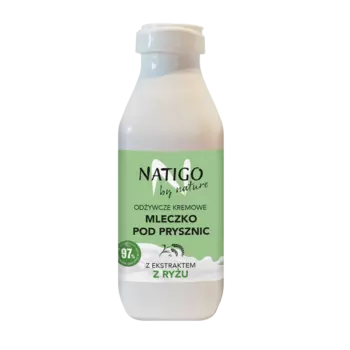 Питательное сливочное молочко для душа с экстрактом риса Natigo By Nature, 400 мл