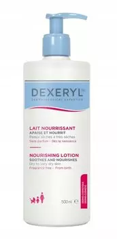 Питательный бальзам Dexeryl Nourishing успокаивает и питает сухую кожу 500 мл Inna marka