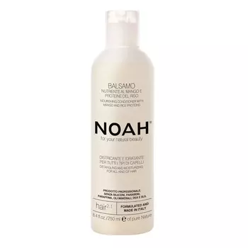 Питательный бальзам для волос, облегчающий расчесывание 2 1 nourishing conditioner with mango and rice proteins Noah, 250 мл