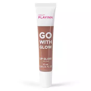 Питательный блеск для губ Playinn Go With Glow Lip Gloss Inglot, цвет go with nude