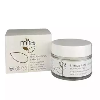 Питательный и увлажняющий крем со слизью улитки 50г Mira