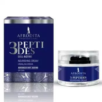 Питательный крем для сухой кожи, 50 мл Afrodita 3 Peptides