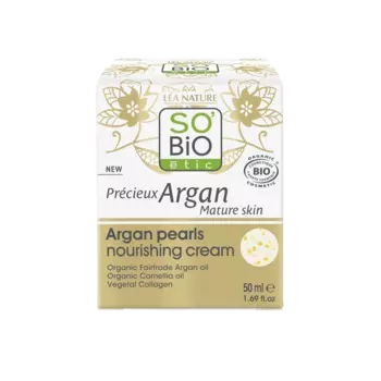 Питательный крем с аргановыми жемчужинами, 50 мл So'Bio Etic Precieux argan